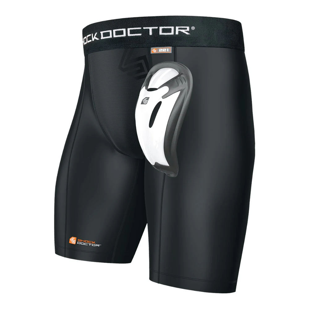 Shock Doctor Core Compression Shorts with Bioflex Cup - Image 2